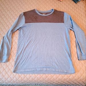 Men's Blue Long Sleeve Bass T Shirt